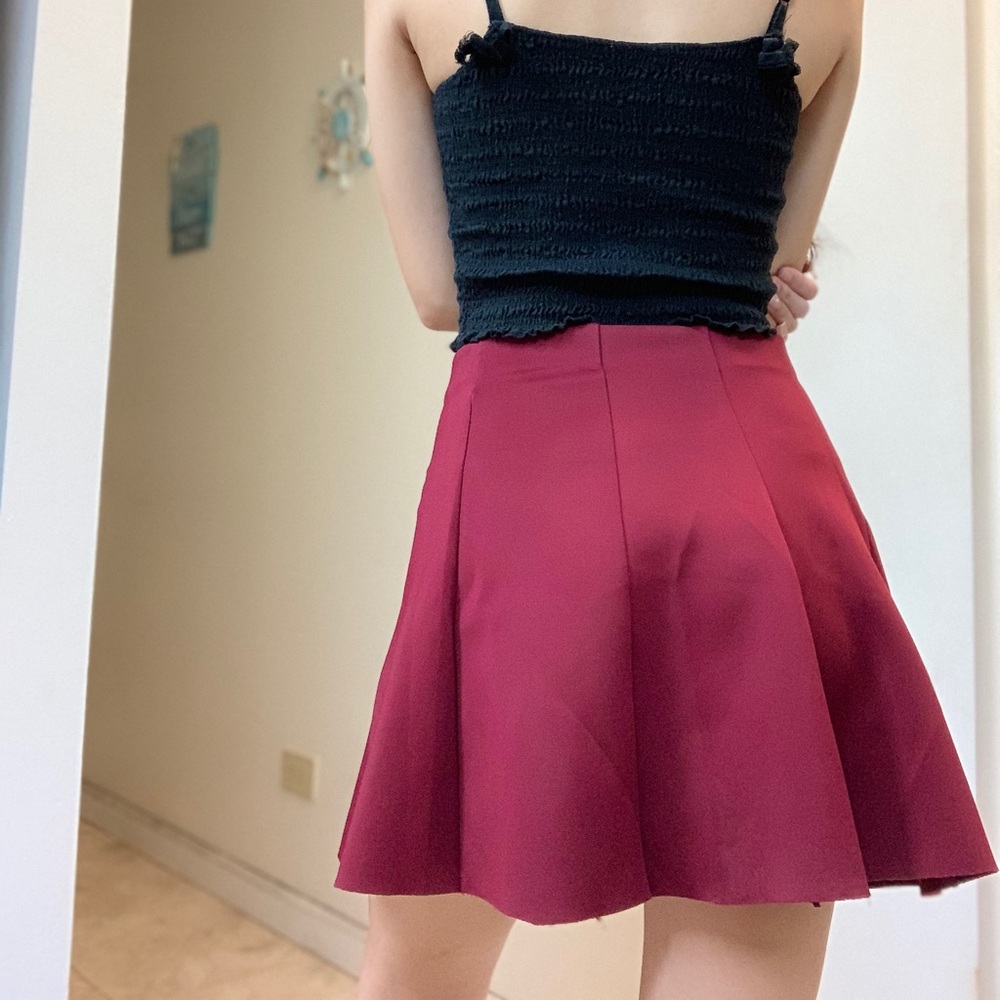 Aeropostale maroon skater skirt - Picture 4 of 5